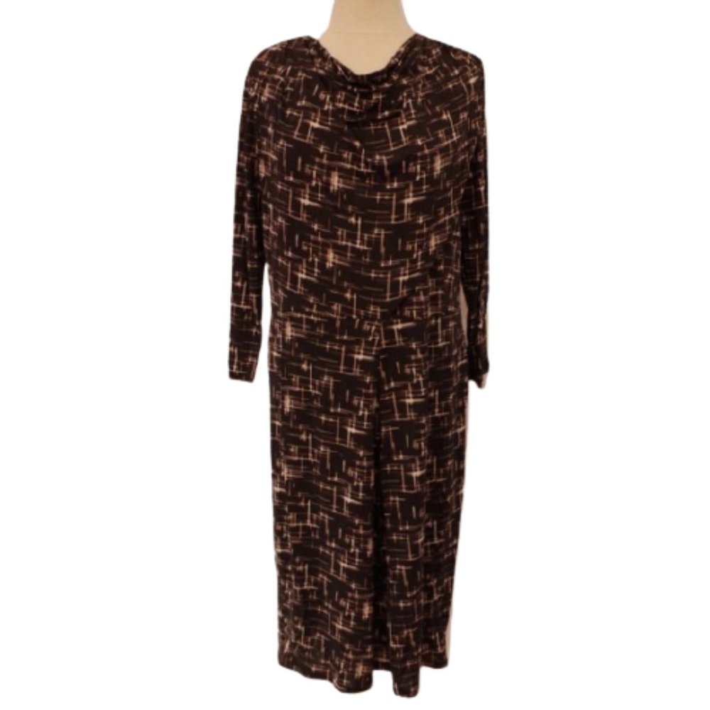 Persona Stretch Jersey Cowl Neck Office Dress- Sz. Sm